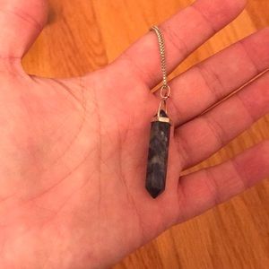 Blue stone necklace